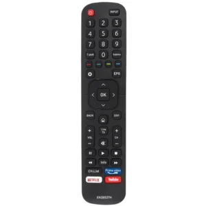 HISENSE remote for EN2B27H, EN2BS27H 32S4, 40S4, 43S4, 49S4 R5 43R5, 50R5, 55R5, 58R5, 65R5, 75R5 S8 43S8, 50S8, 55S8, 65S8, 75S8, 85S8, 100S8 43B7100UW, 50B7100UW, 55B7100UW, 65B7100UW, 70B7100UW