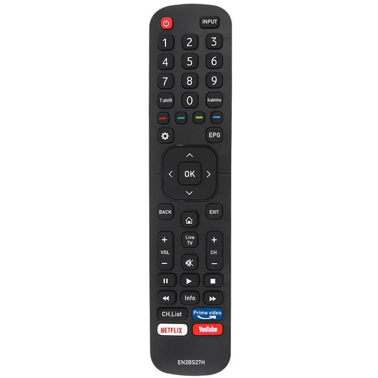 HISENSE remote for EN2B27H, EN2BS27H 32S4, 40S4, 43S4, 49S4 R5 43R5, 50R5, 55R5, 58R5, 65R5, 75R5 S8 43S8, 50S8, 55S8, 65S8, 75S8, 85S8, 100S8 43B7100UW, 50B7100UW, 55B7100UW, 65B7100UW, 70B7100UW