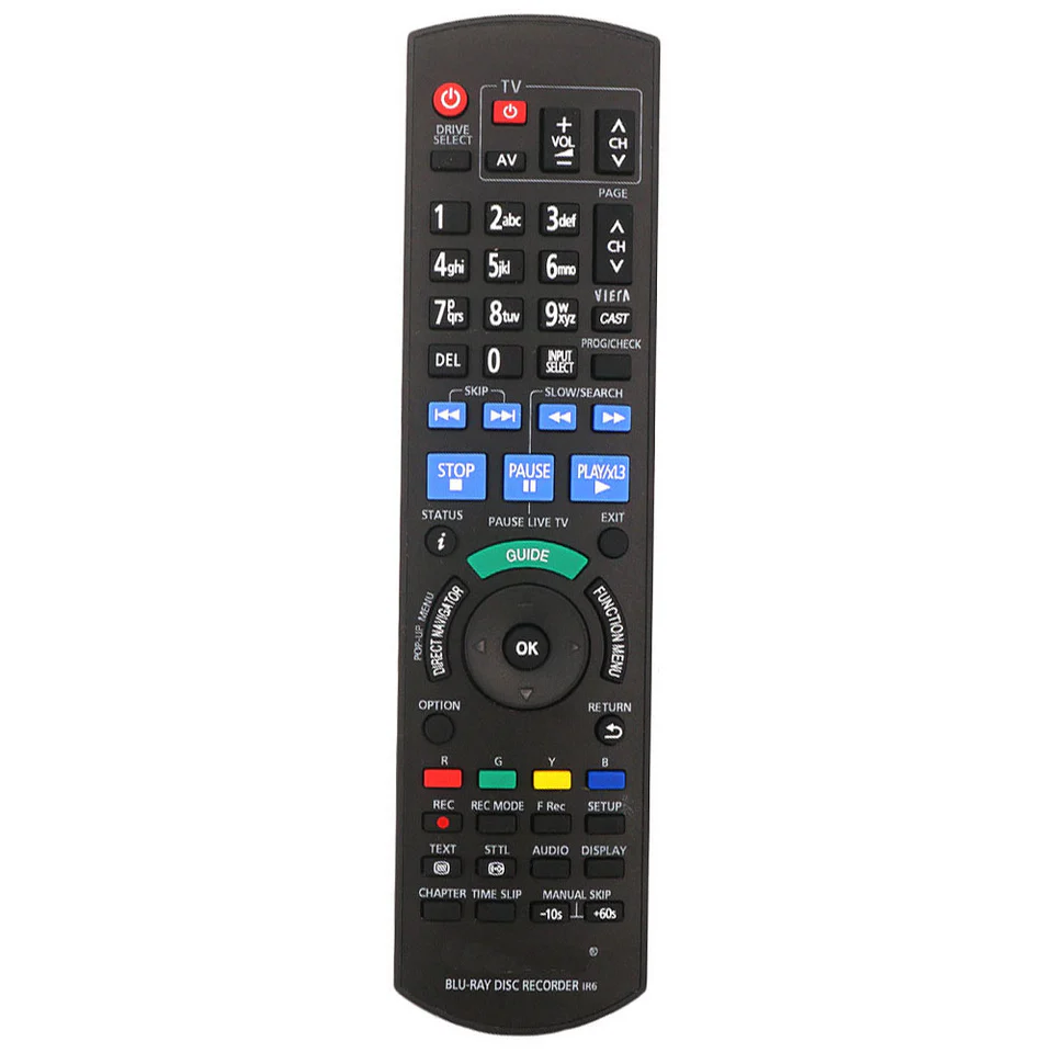 IR6 N2QAYB000475 Replacement Remote Control for Panasonic DVD & Blu-ray Disc Players - 1