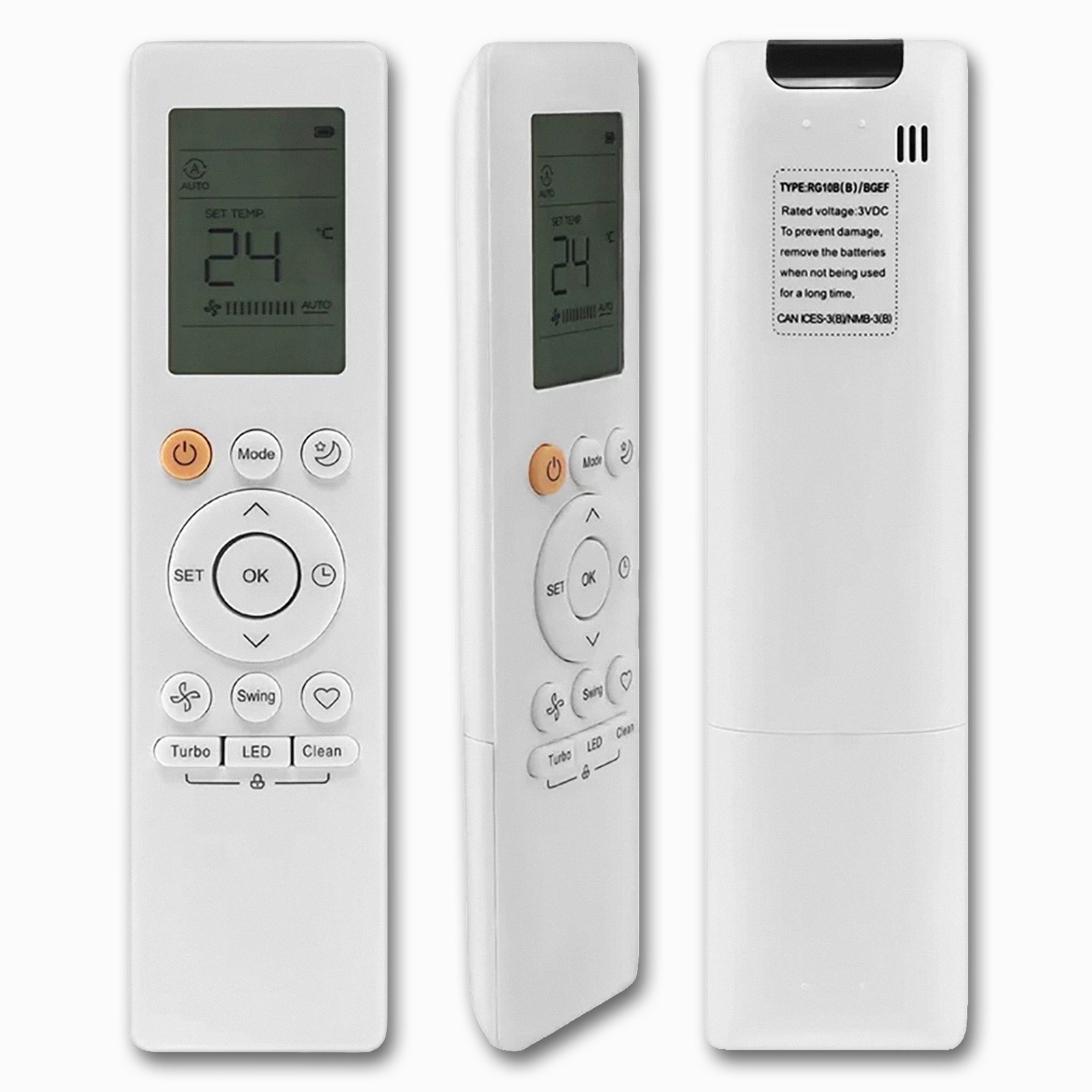 Midea RG10B(D) BGE Replacement Remote Control for Compatible Midea Air Conditioners - Image 2