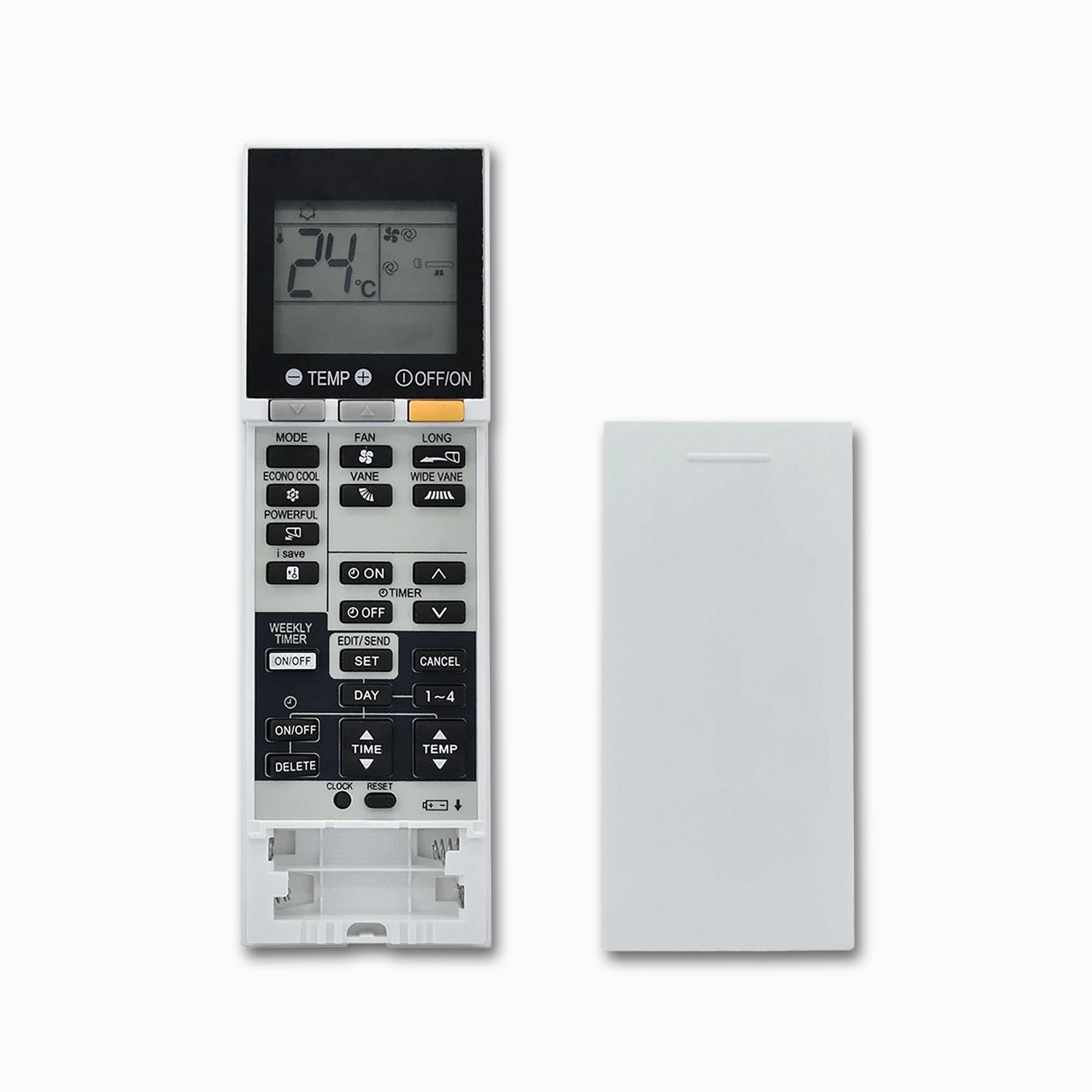 Mitsubishi SG12D Replacement Remote Control, No Heat Mode for Compatible Air Conditioners - 1
