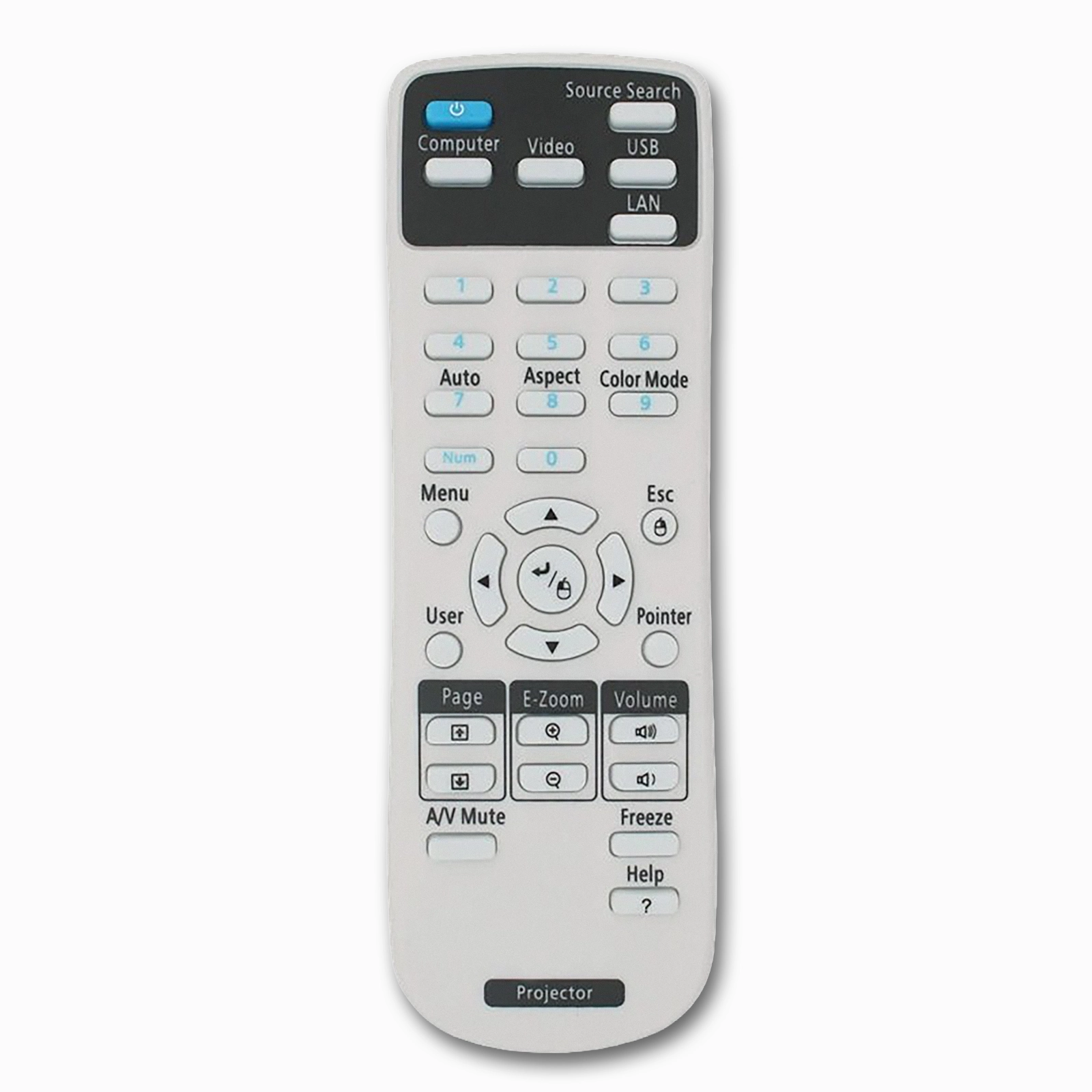 Epson EB-C30XE Projector Remote | Plug-and-Play | EB EX Home Cinema Series