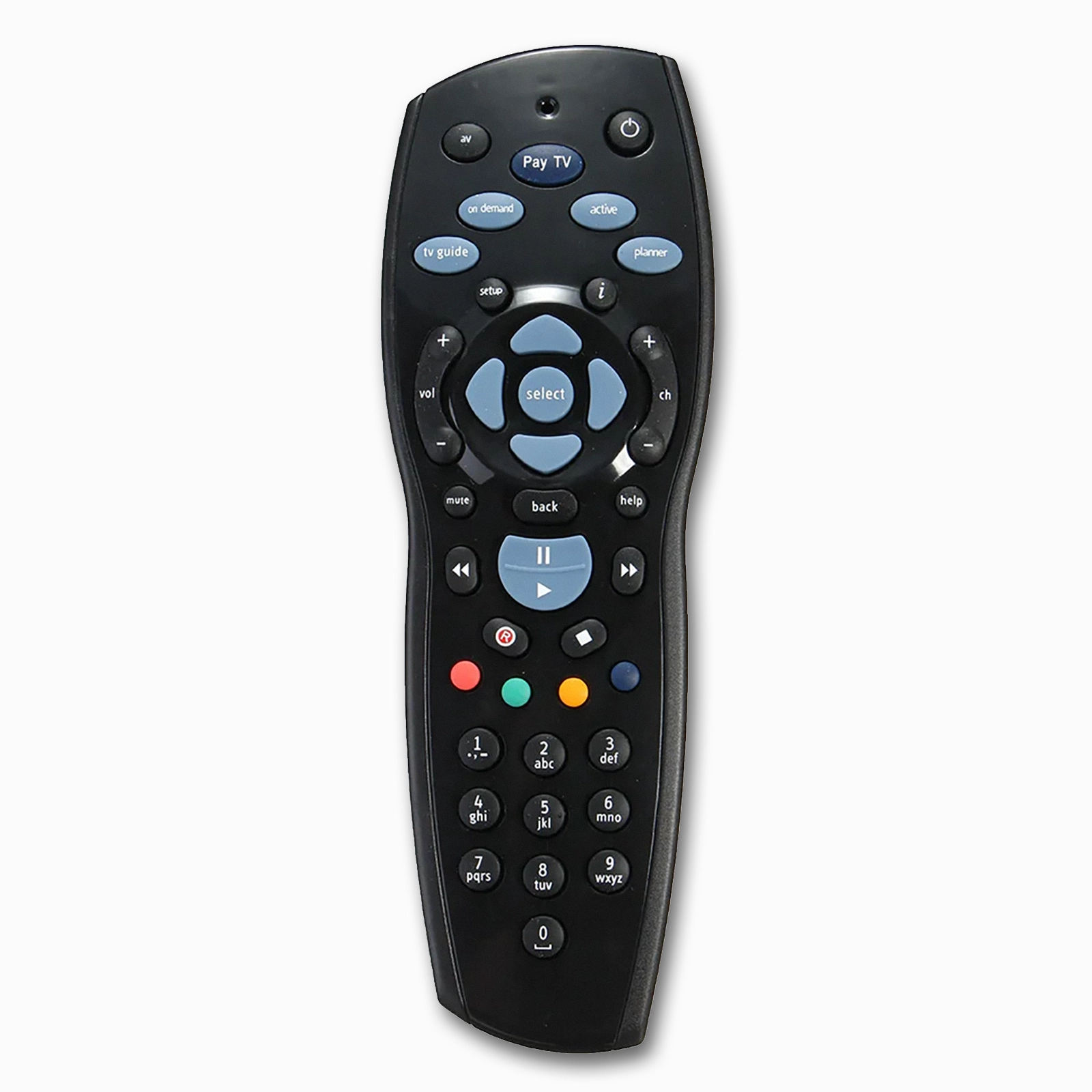 Foxtel Replacement Remote Control for IQ1 IQ2 IQ3 IQ4 HD S1 Pay TV Boxes – Compatible with Sky New Zealand & MyStar HD Black - 1