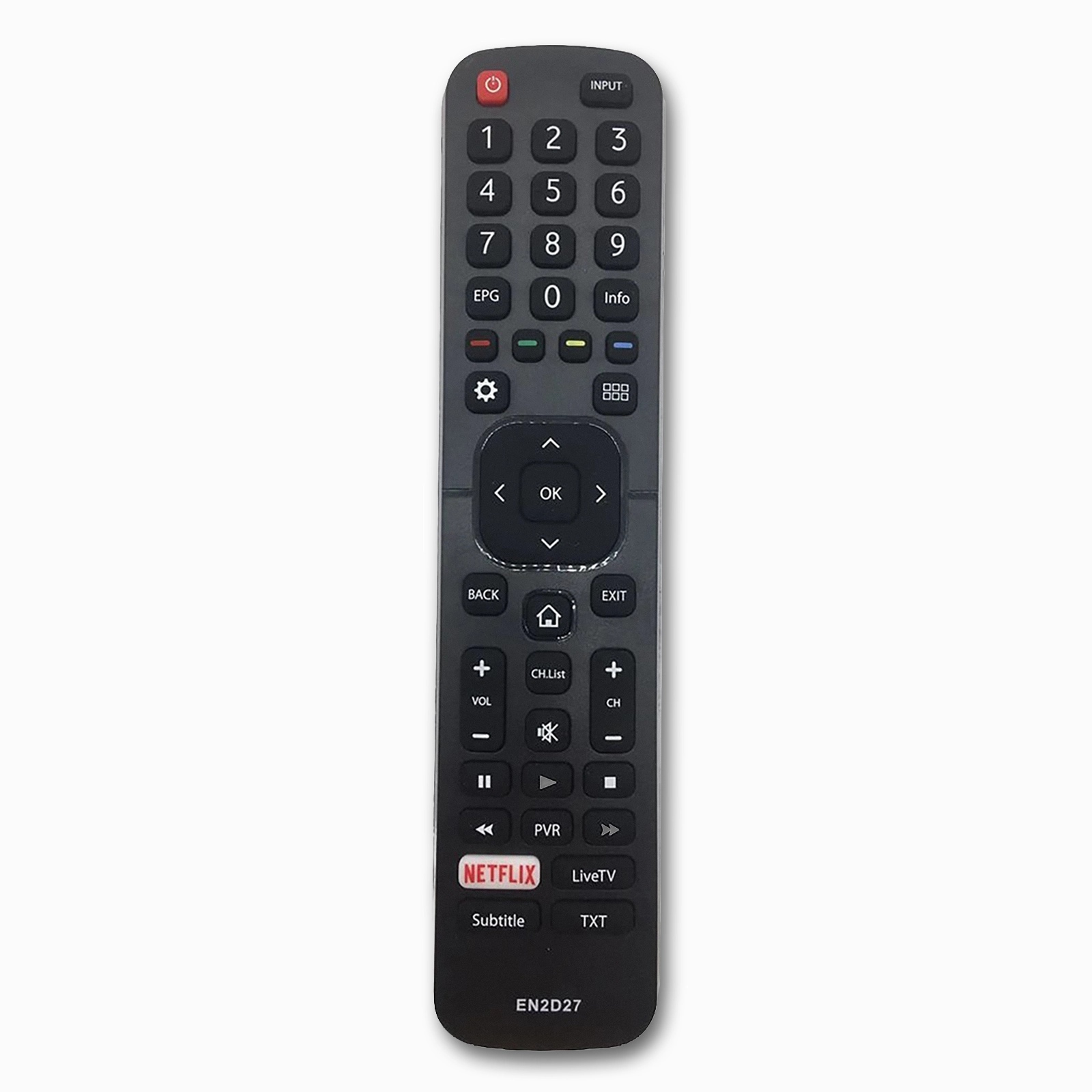 Hisense EN2D27 EN2D27Z TV Remote | Plug-and-Play | 4K UHD Smart Models