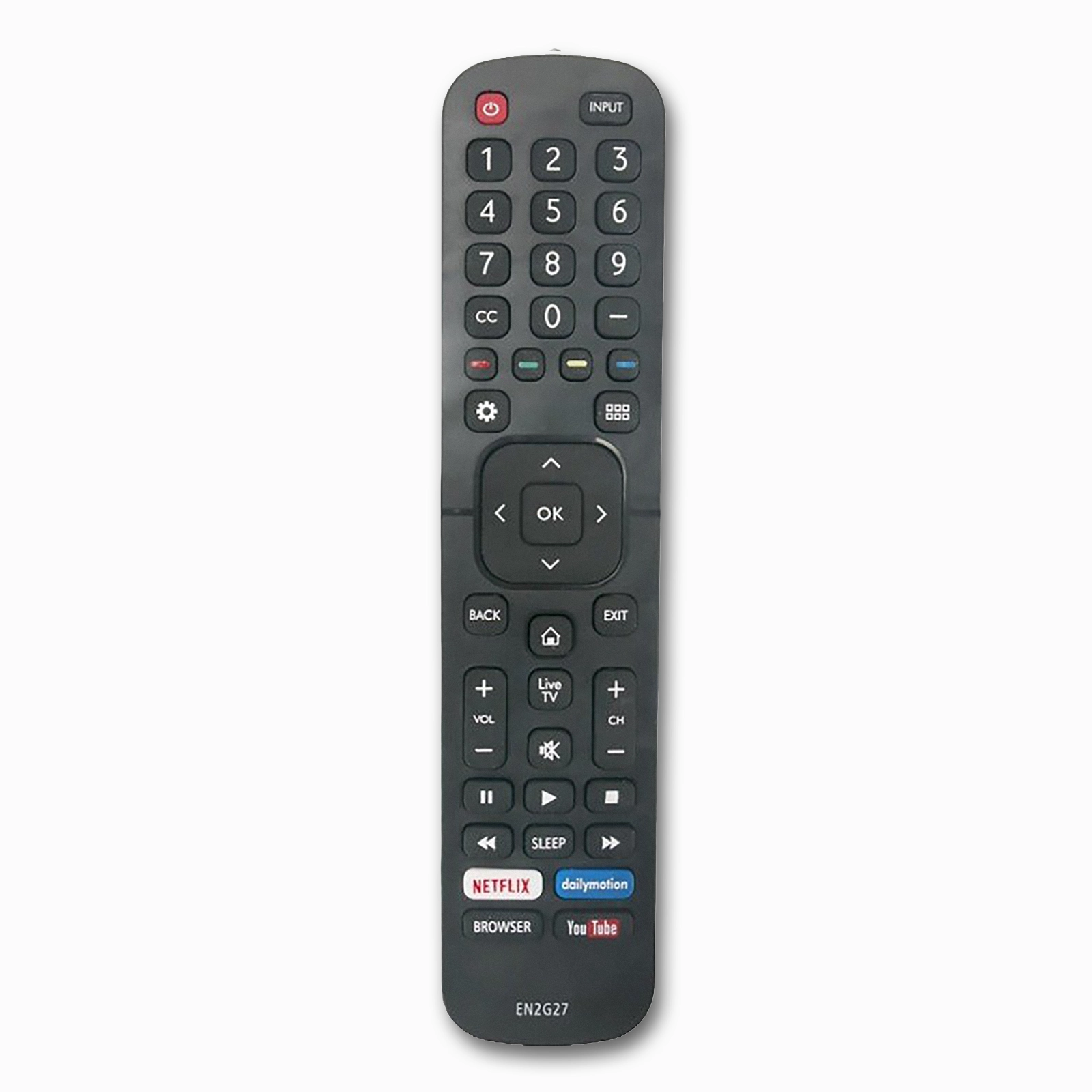 Hisense EN2G27 Replacement Remote | Standard Infrared | H-Series K-Series N-Series TVs