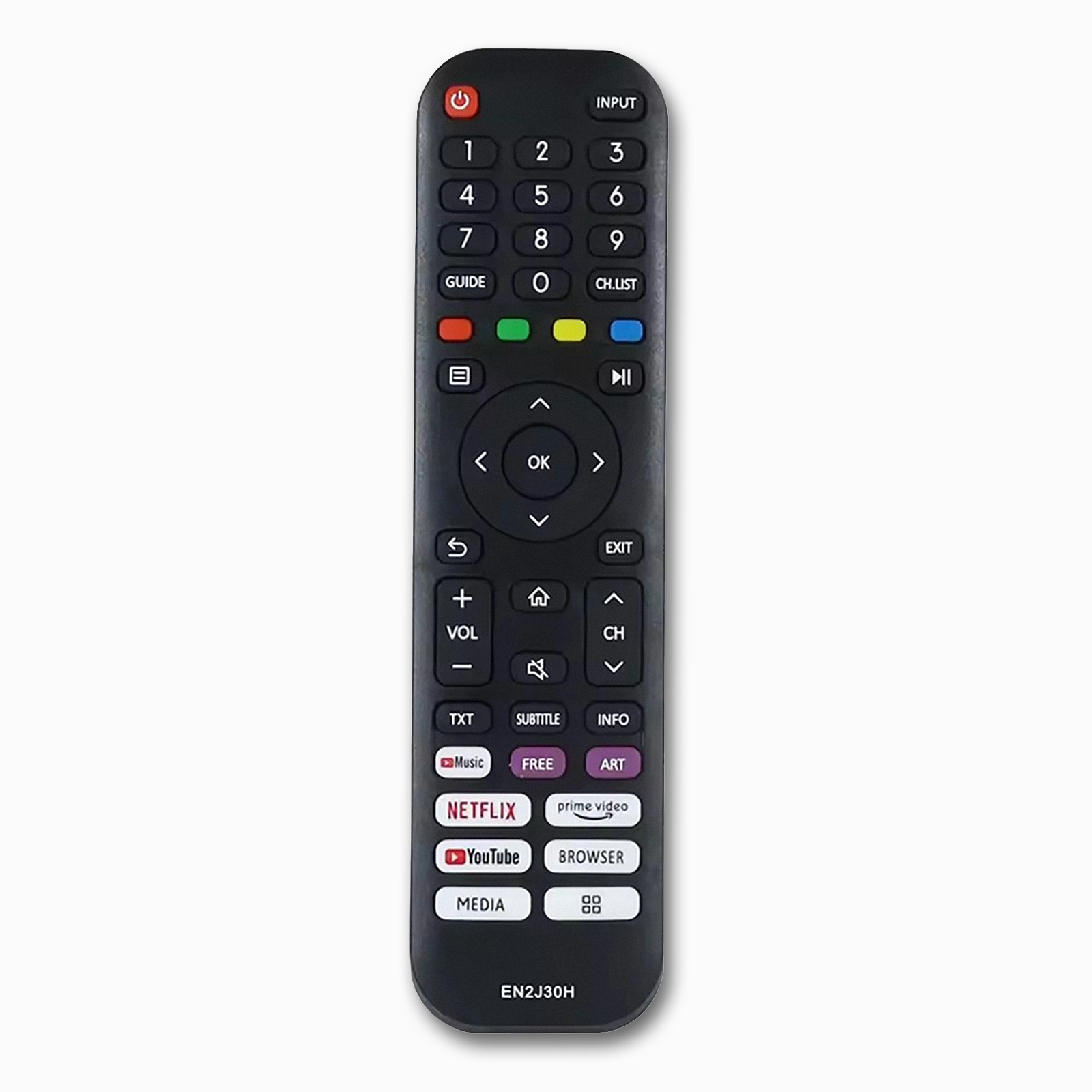 Hisense EN2J30H Remote | No Voice | Vidaa Smart TV | A4 A6 H5 H6 H77 V6 Series