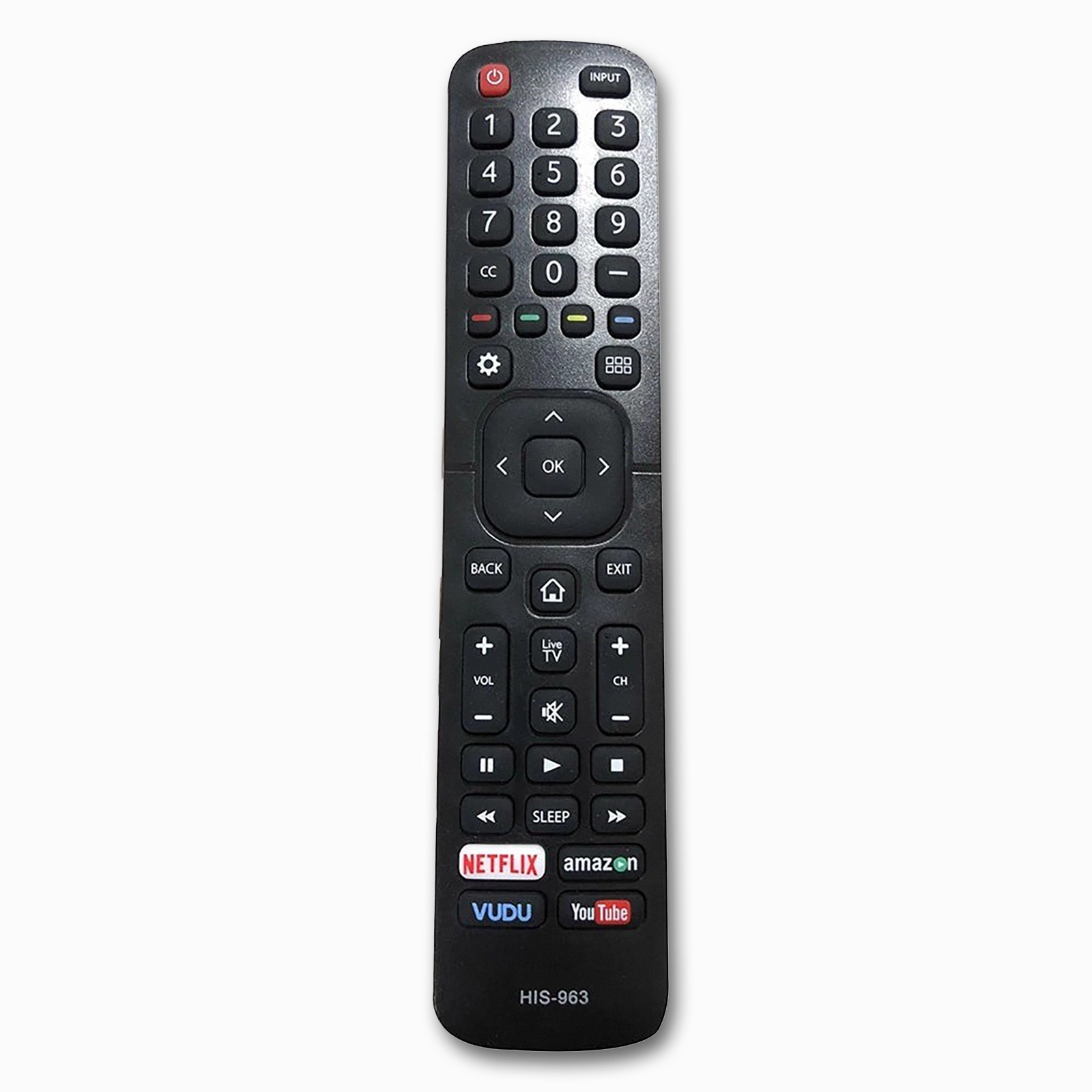 Hisense HIS-963 EN2A27 EN2B27 TV Remote | No Programming Required | Plug & Play