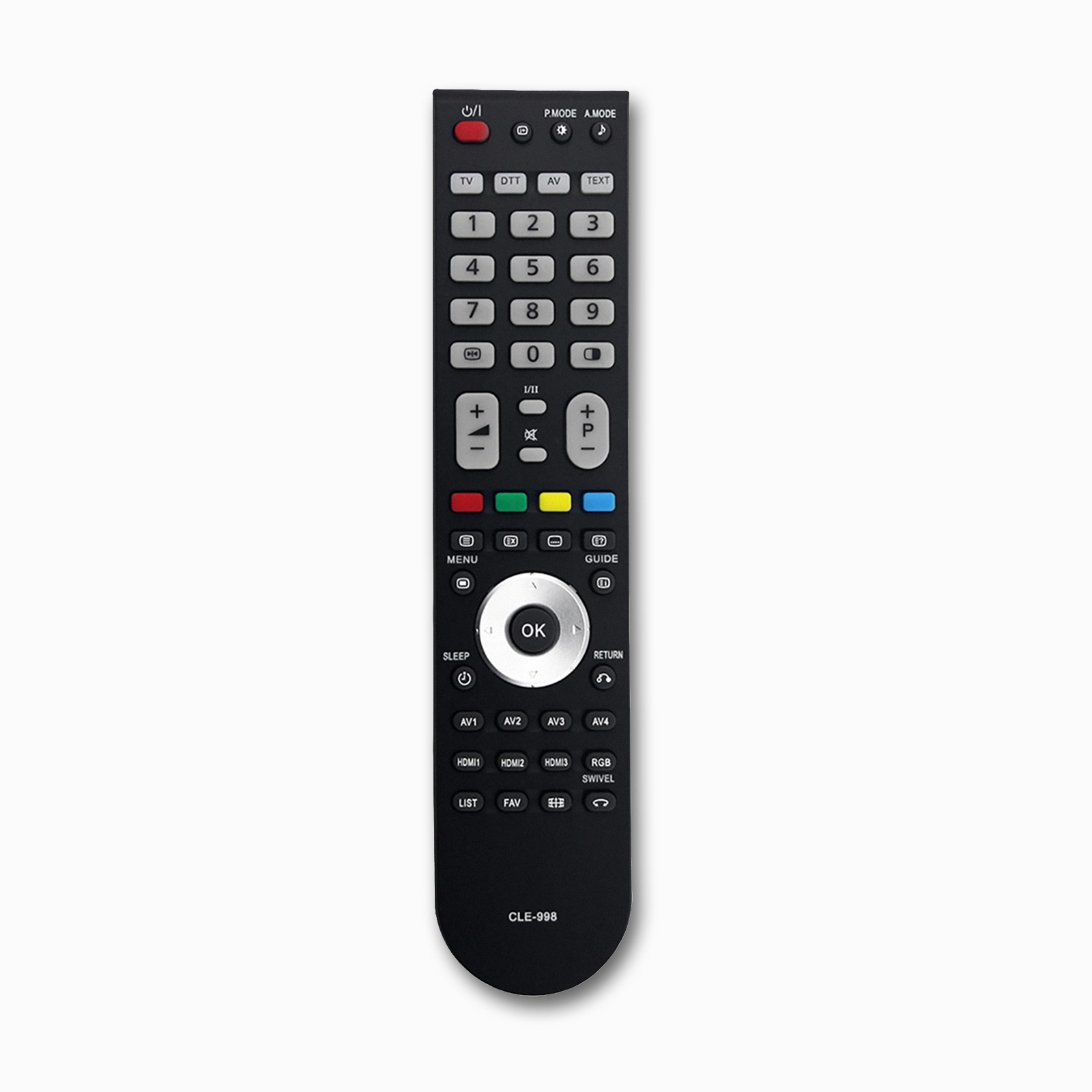 Hitachi CLE-998 CLE-999 Replacement TV Remote | Plug-and-Play | L-Series LCD TVs