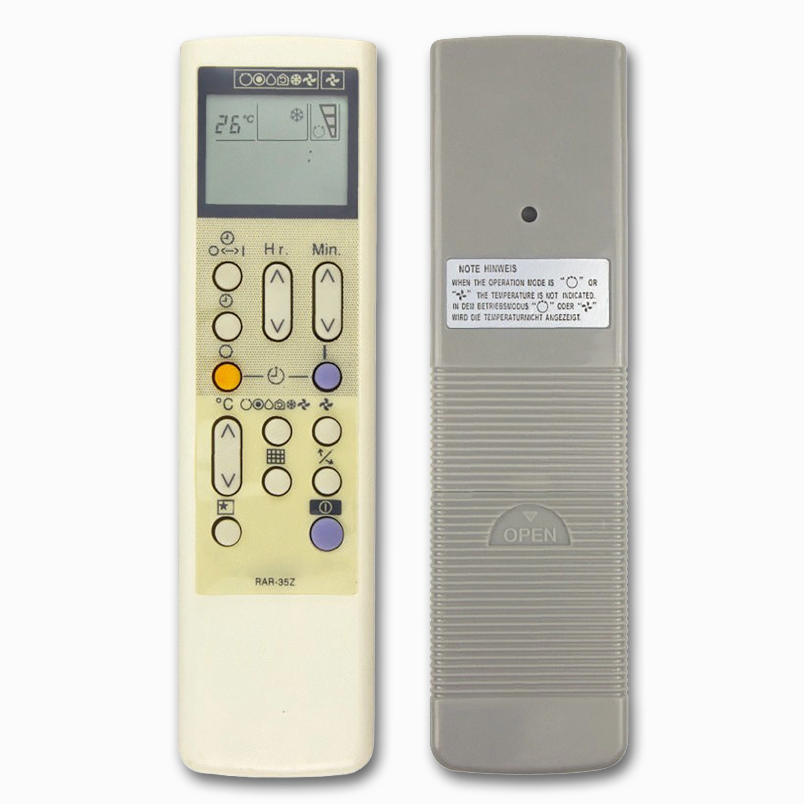 Hitachi RAR-35Z Replacement Air Conditioner Remote | No Programming | RAR Series - Image 2
