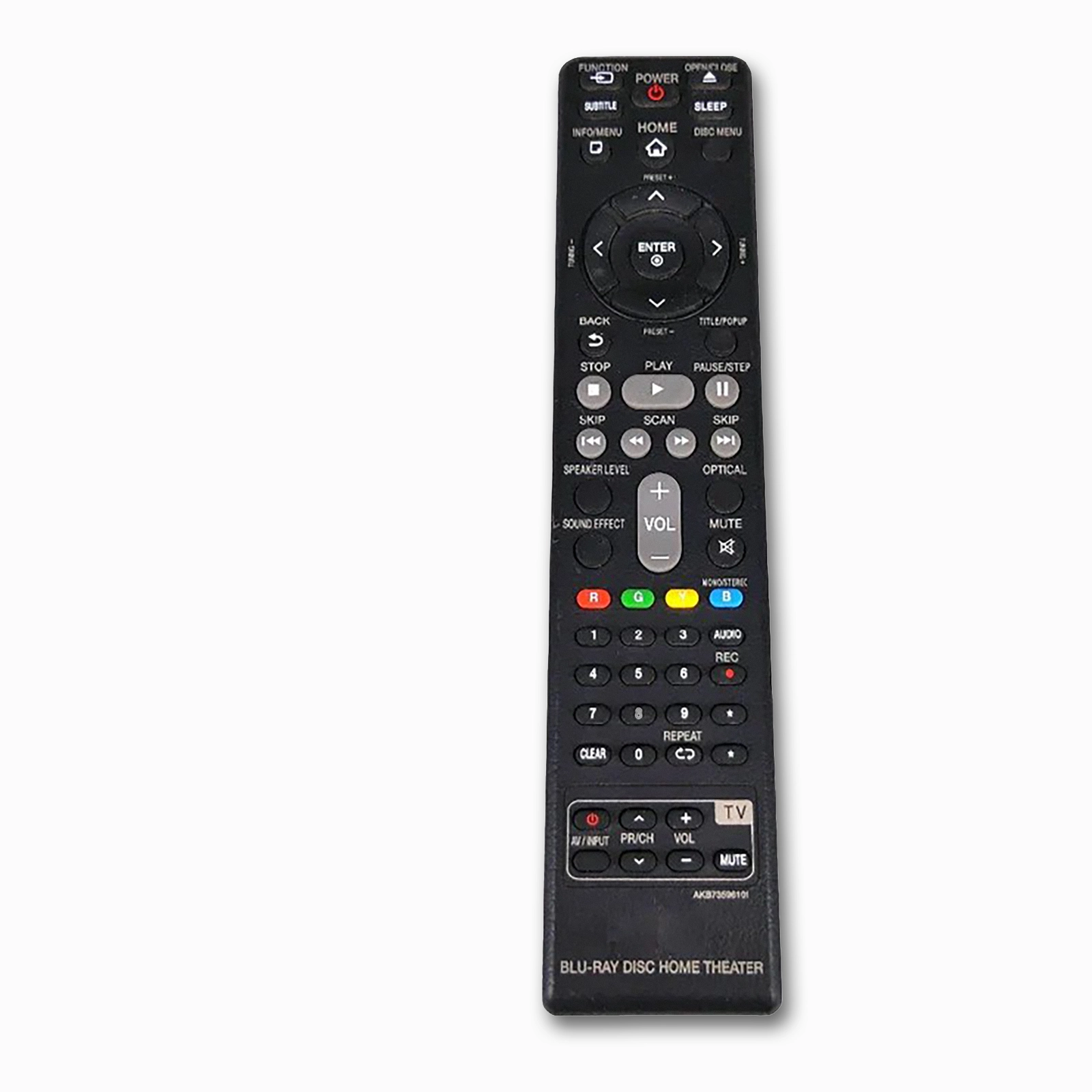 LG AKB73596101 AKB73596102 Replacement Remote | Blu-Ray Home Theatre | BH6820SW BH6720S BH6720SMW BH6220S BH6520TW