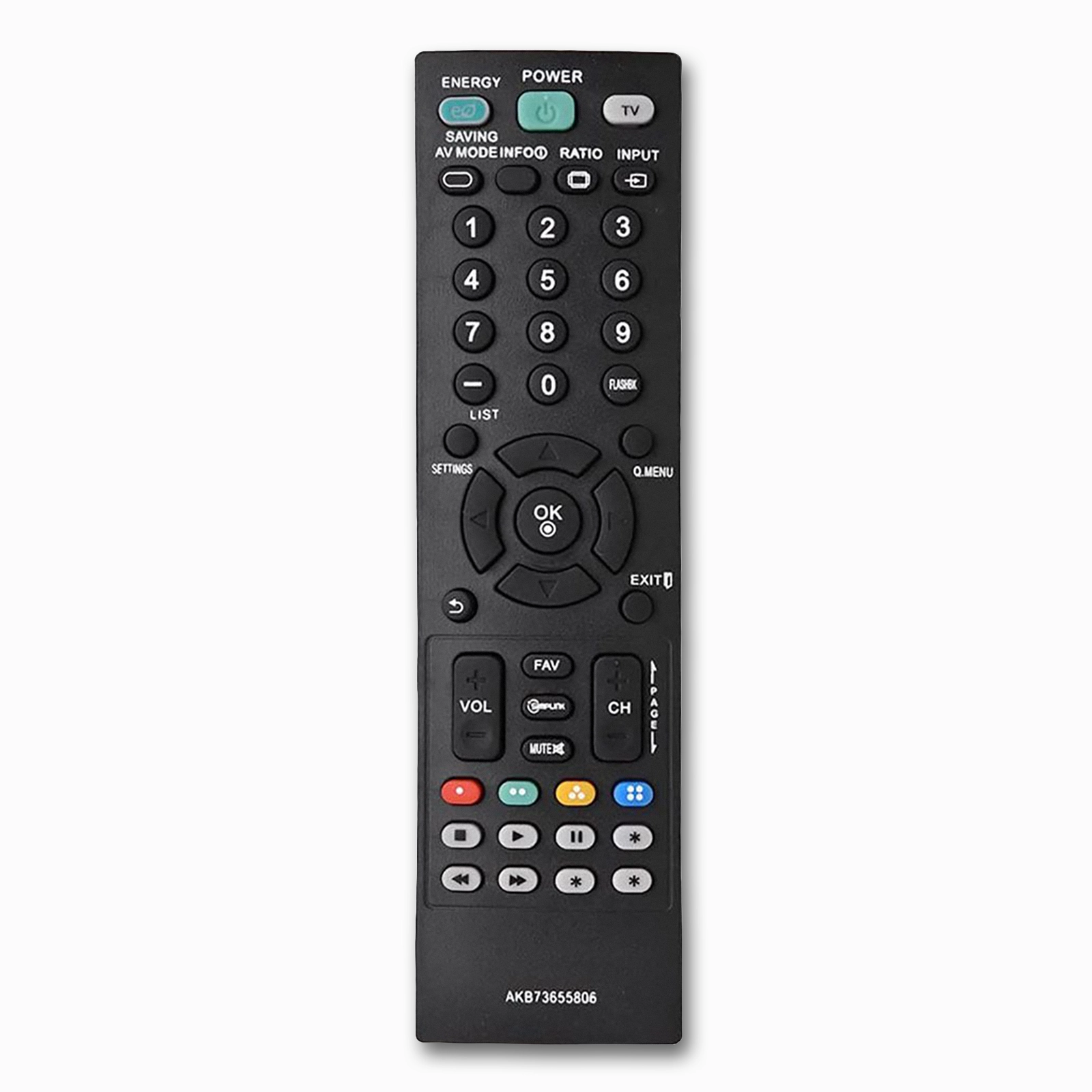 LG AKB73655806 Replacement Remote | 49LH590V 32LS3400 Compatible | Plug & Play IR Control