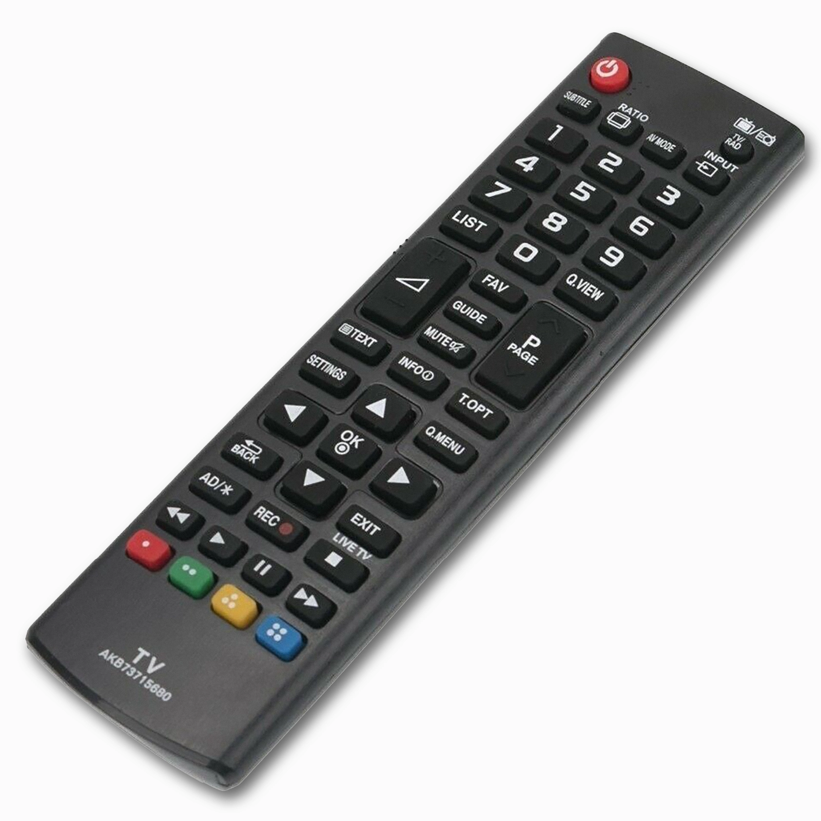 LG AKB73715680 Replacement Remote Control | No Programming | LB55 LB56 Series LED Smart TVs - Image 3