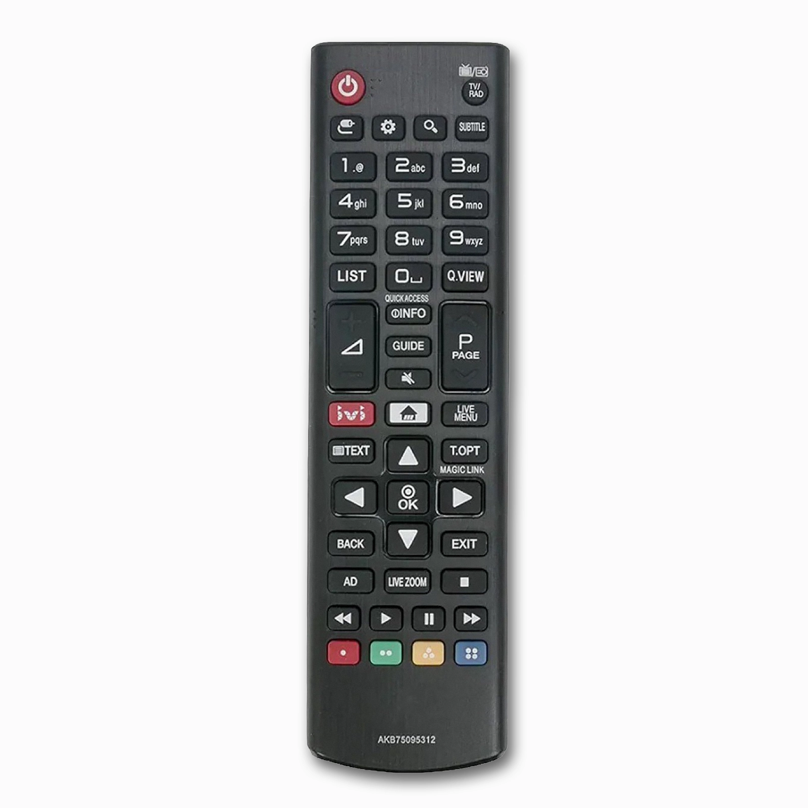 LG AKB75095312 Replacement Remote | Infrared | LJ Series LED TVs
