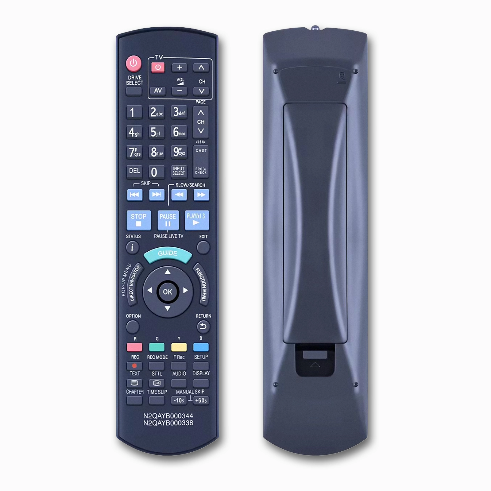 Panasonic N2QAYB000344 N2QAYB000338 Replacement Remote | Blu-ray DVD Recorder | DMR Series - Image 2