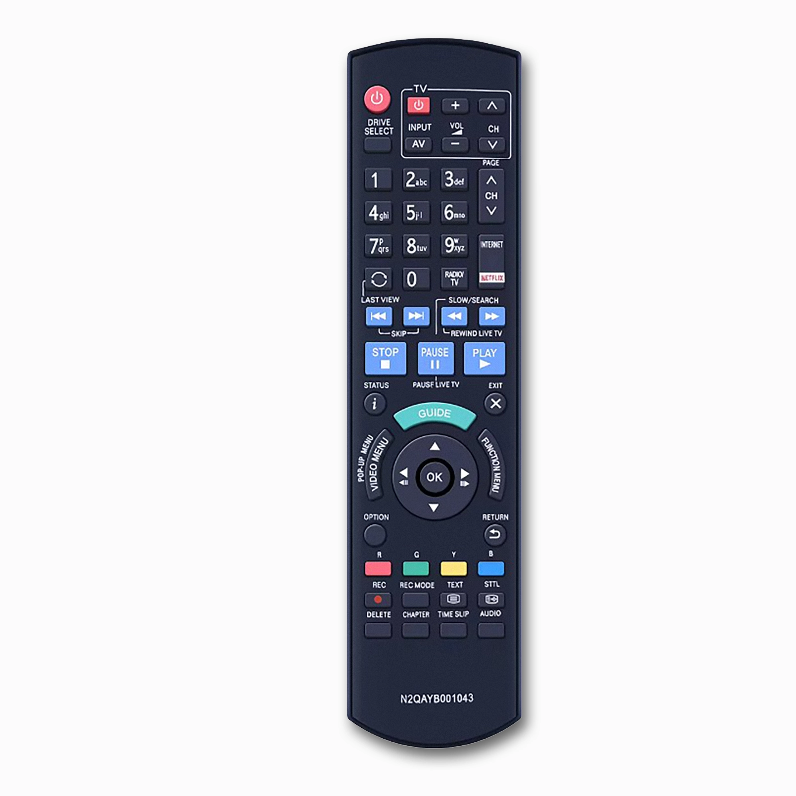 Panasonic N2QAYB000514 Replacement Remote | Home Theatre Receiver Control | SC-PT480 SA-PT480