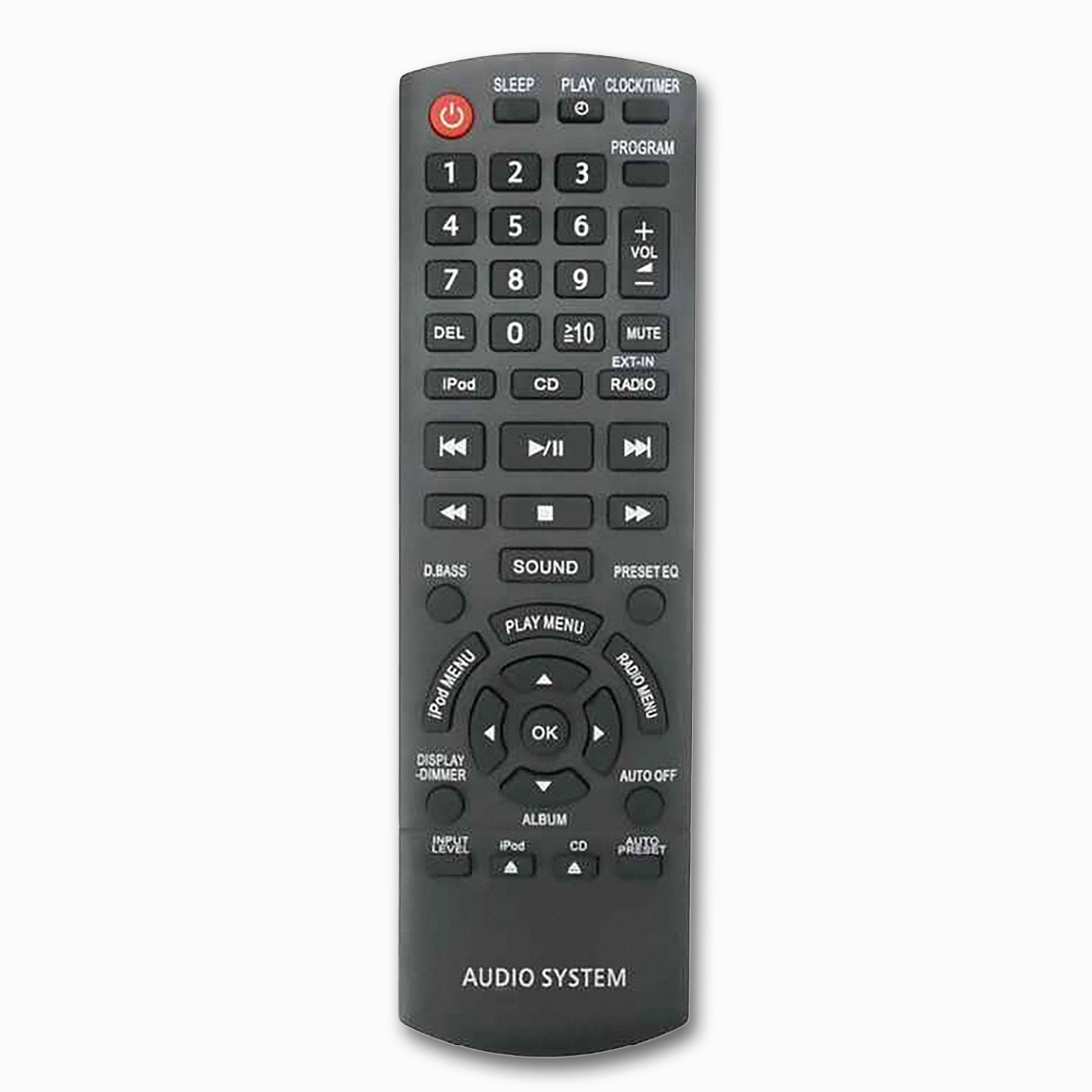 Panasonic N2QAYB000641 Remote | Stereo System Control | SC-HC Series