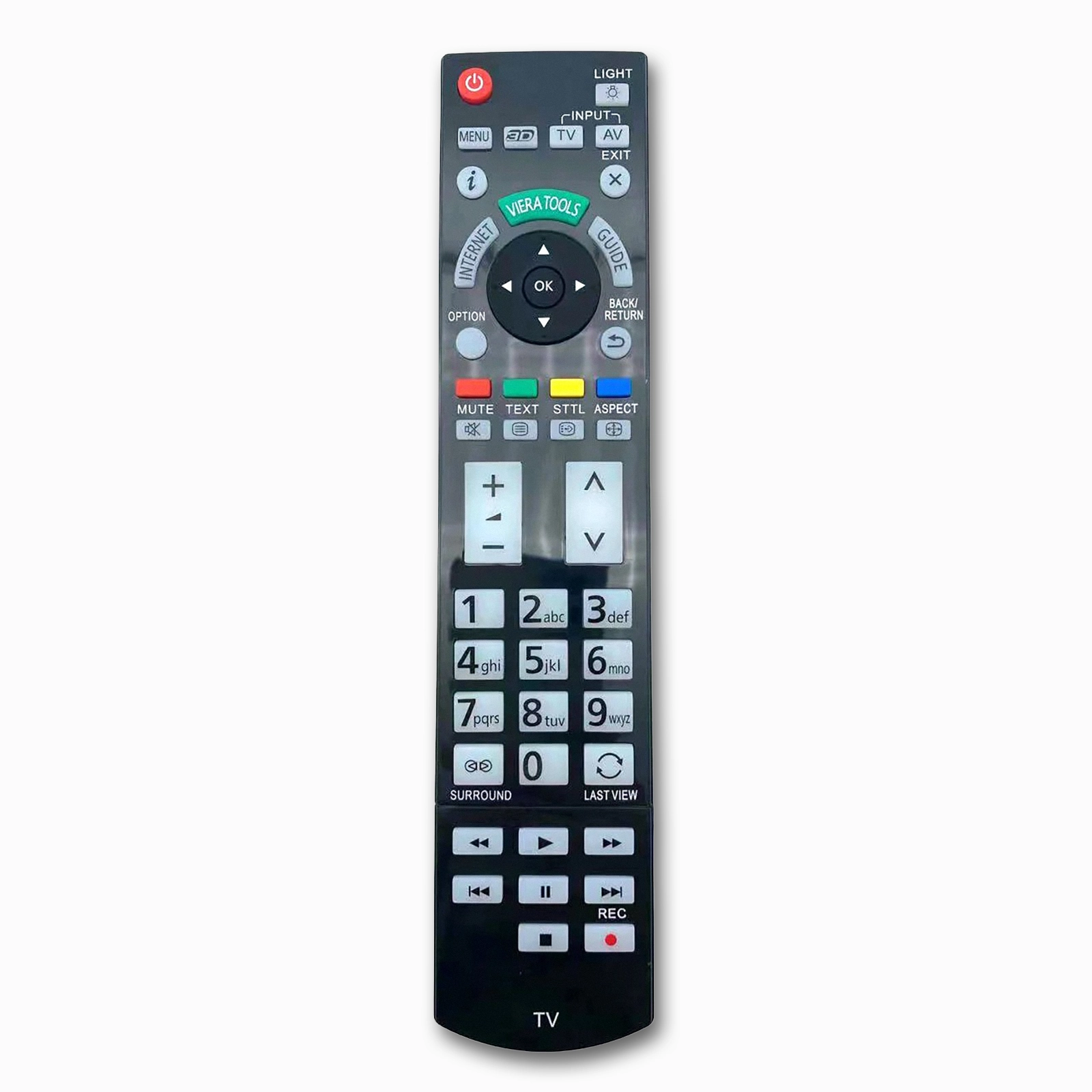 Panasonic N2QAYB000715 Replacement Remote | No Programming | DT50 ET50 WT50 GT50 ST50 VT50 Series