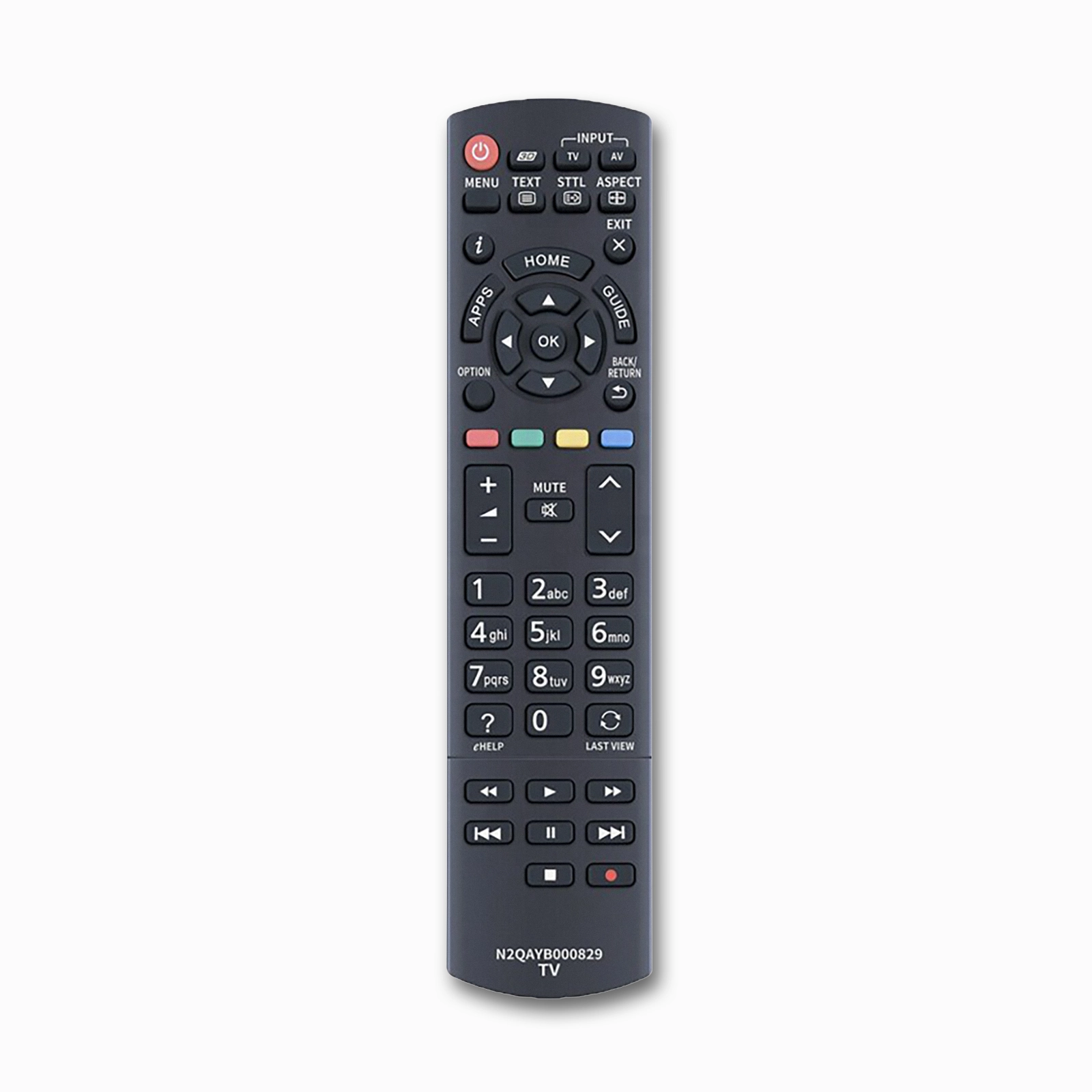 Panasonic N2QAYB000829 Replacement Remote | No Programming | ET60 ST60 Series TVs
