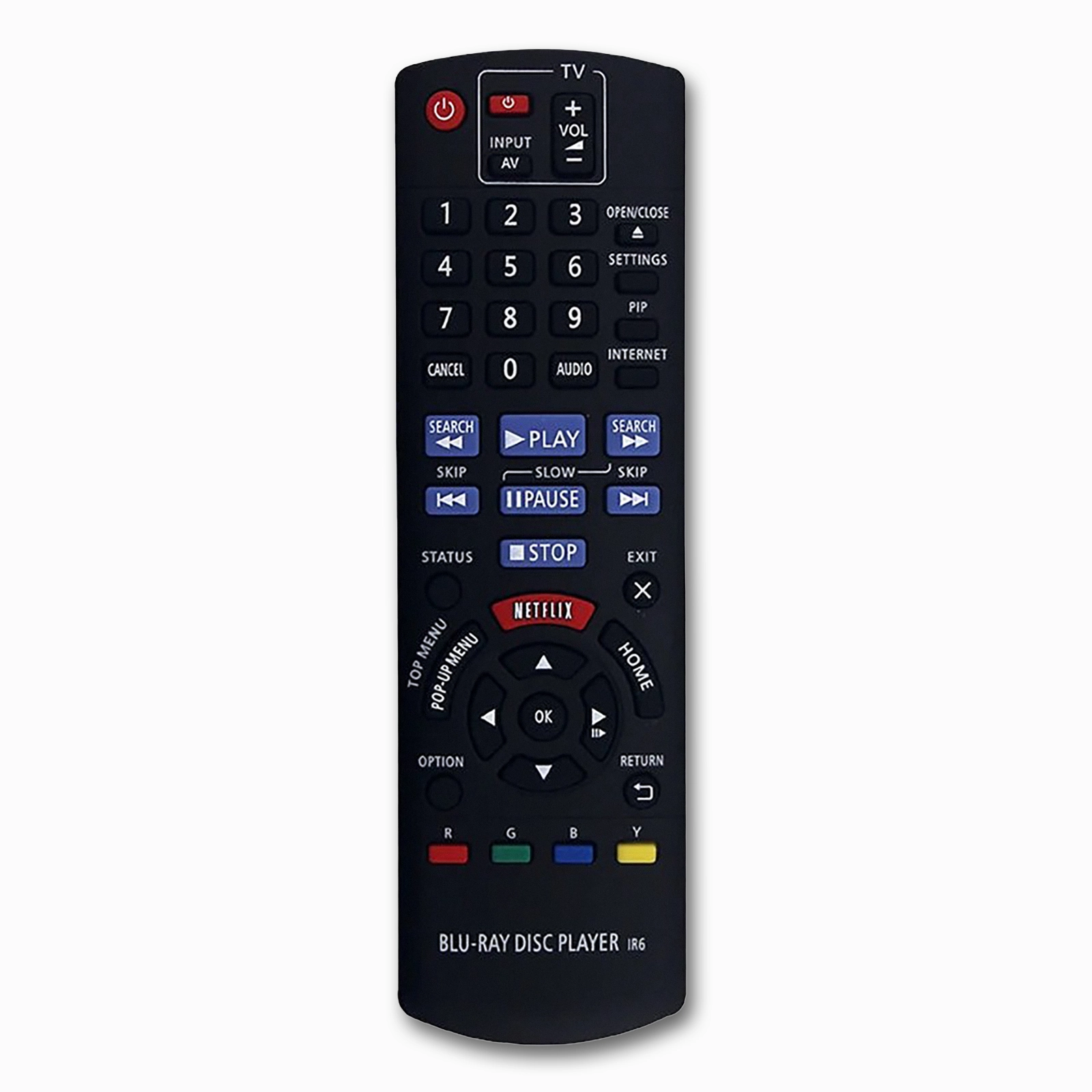 Panasonic N2QAYB000867 Blu-ray Remote | Plug-and-Play | DMP-BD & BDT Series
