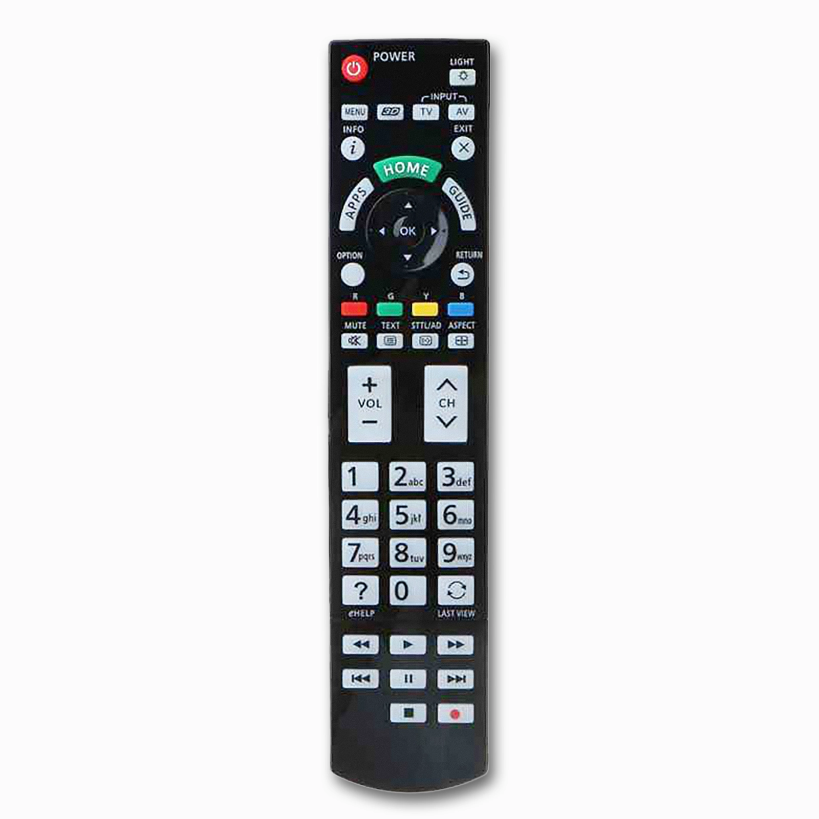 Panasonic N2QAYB000936 TV Remote | No Programming Required | AS A Z AX 800 900 Series
