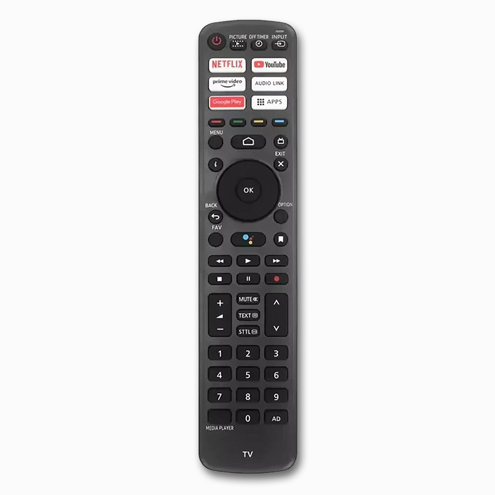 Panasonic RC700P R3PA265 PN-V10 Voice Replacement Remote LX800 Series Android TVs - 1