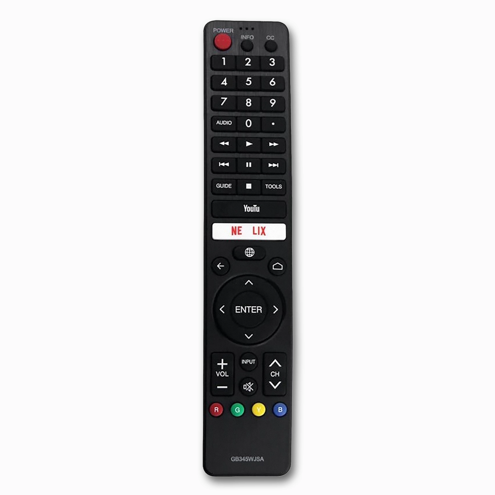 Sharp GB345WJSA TV Remote | No Voice Control | IR Infrared | Plug-and-Play