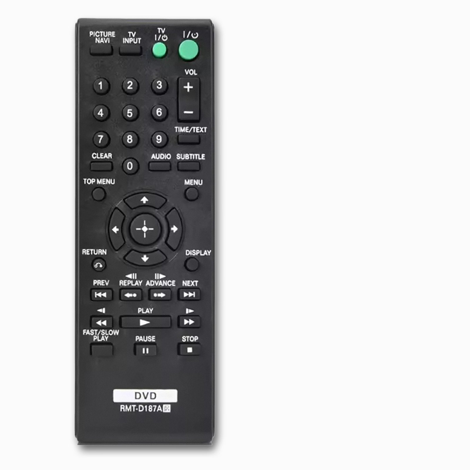 Sony RMT-D187A DVD Remote | Plug-and-Play | DVP-SR DVP-NS DVP-PR Series