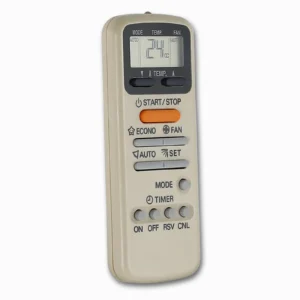 Alternative view of Toshiba WH-E1NE WH-E1BE Air Conditioner Remote | Plug-and-Play | No Programming