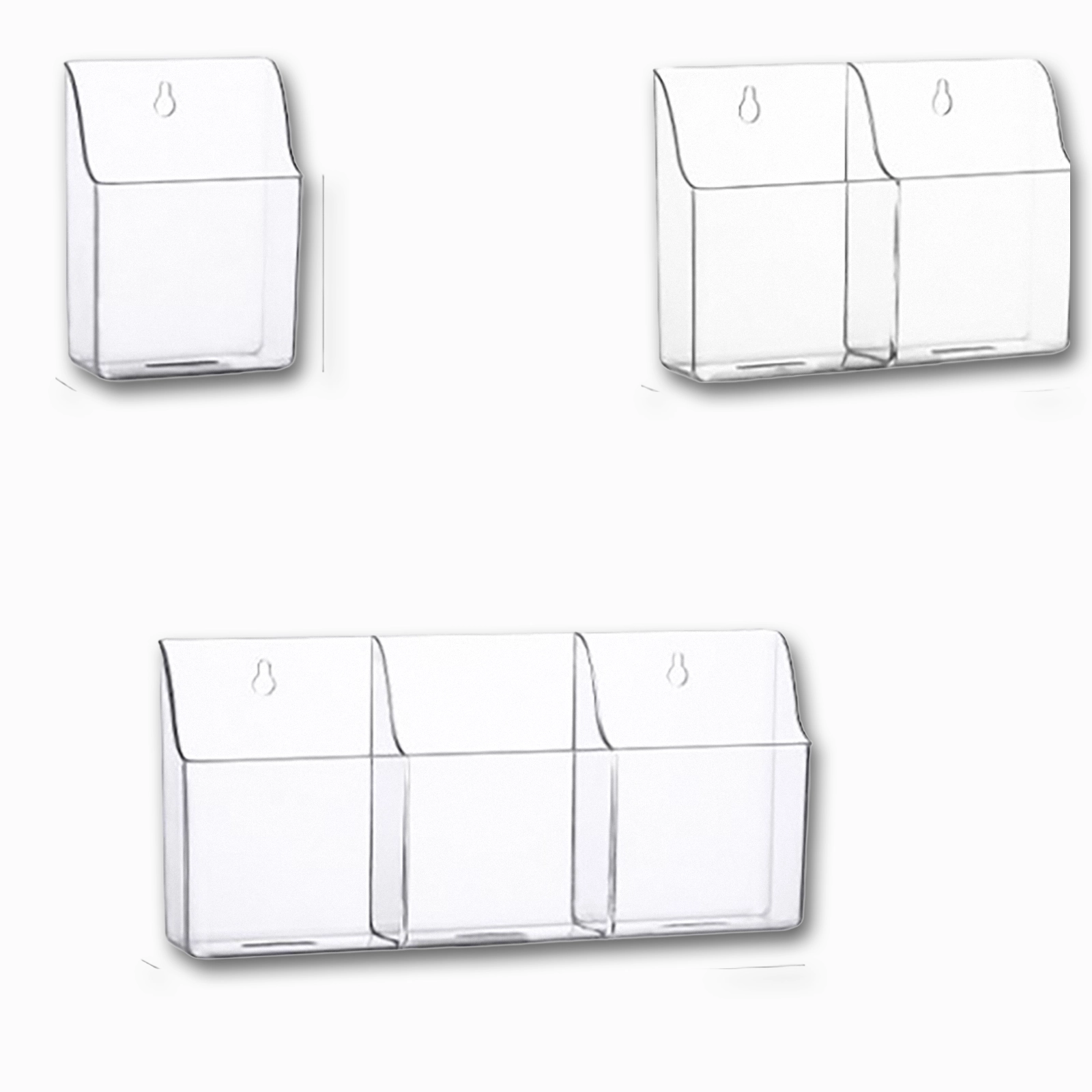 Universal Wall-Mounted Remote Control Holder | Self-Adhesive or Screw Mount | 1-3 Compartments - Image 4