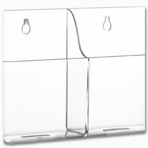 Alternative view of Universal Wall-Mounted Remote Holder | Single Double Triple | Acrylic Organizer