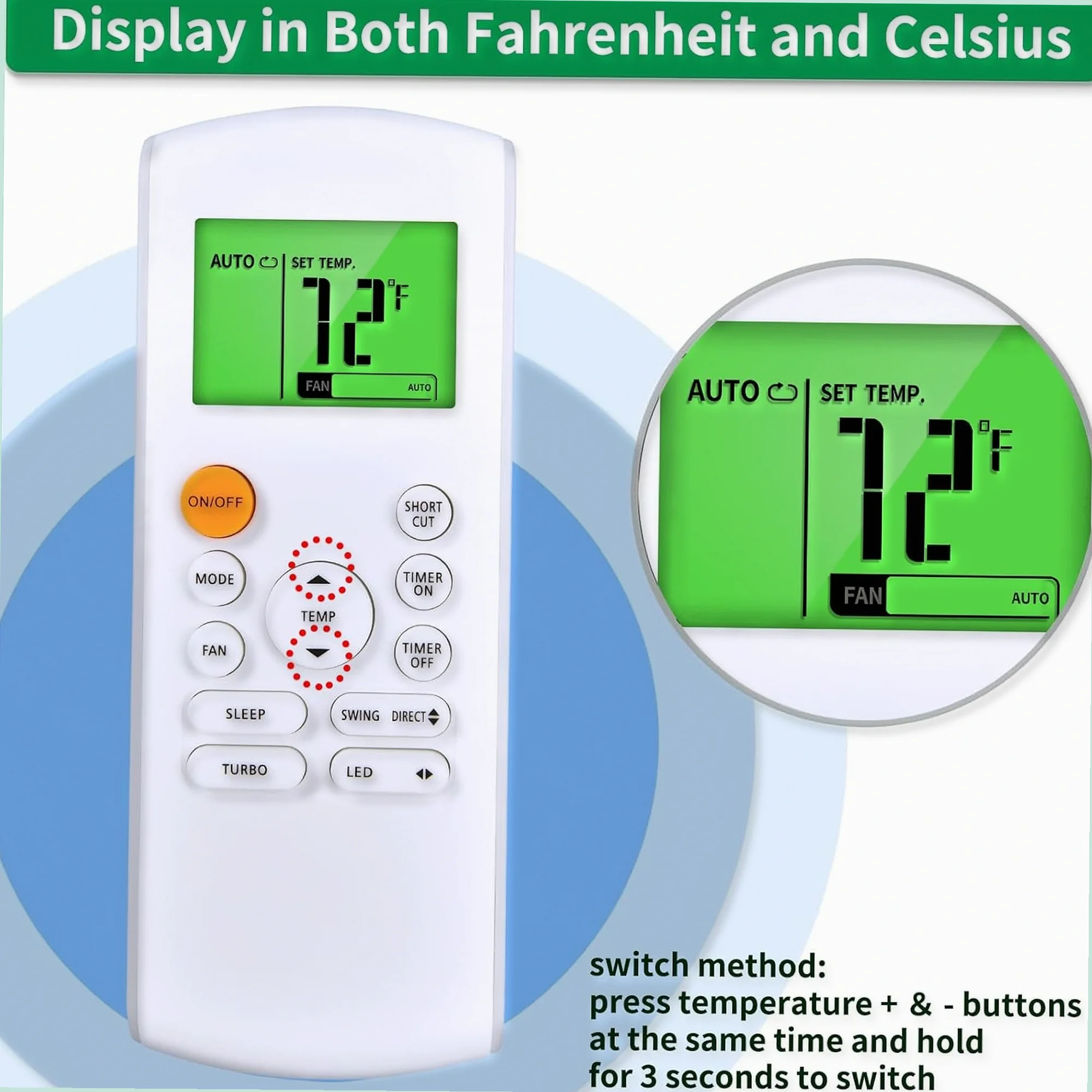 Kelvinator RG57/A6/BGEF AC Remote - Image 2