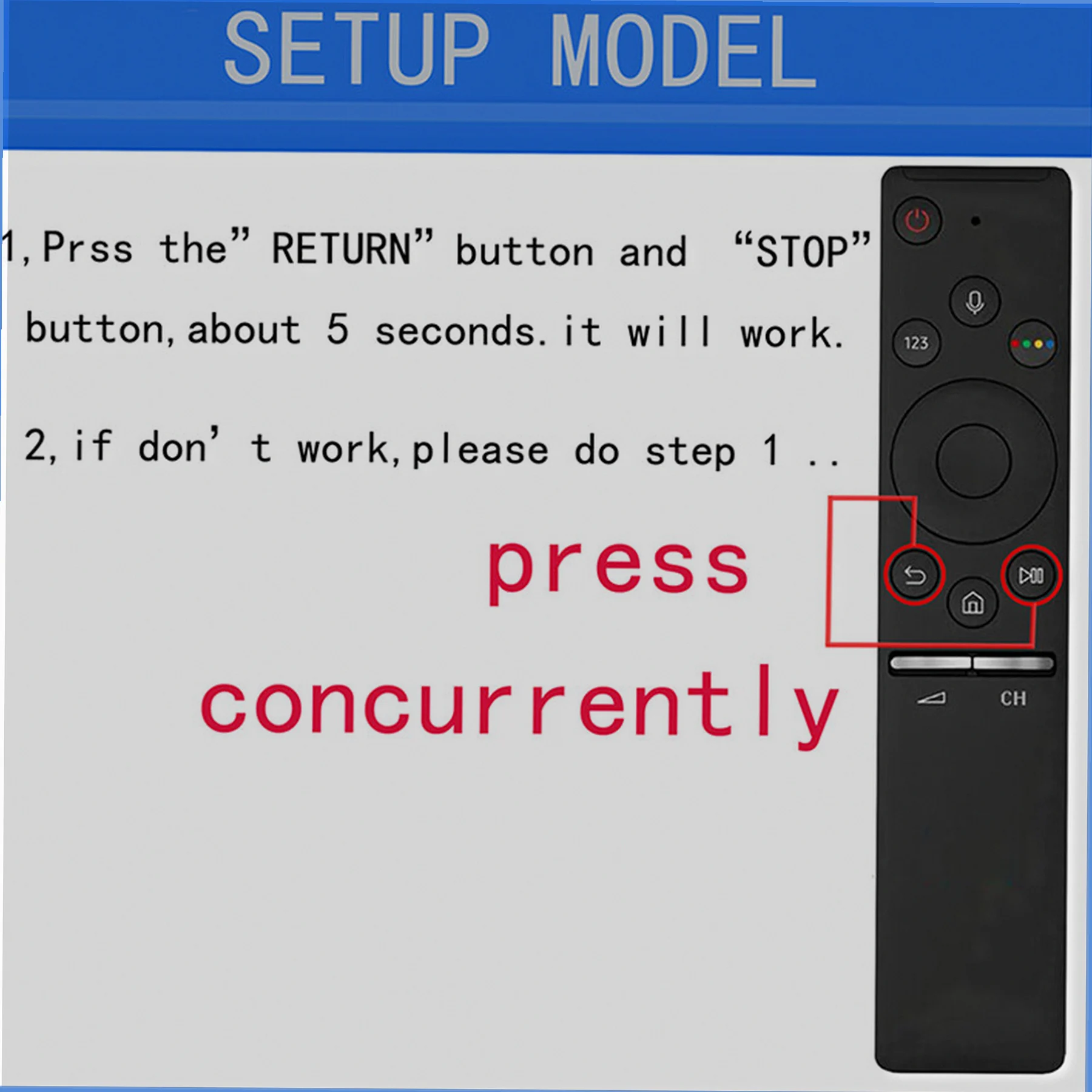 Samsung UN49NU8000 TV Remote