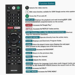 Sony KDL-43W950D TV Remote